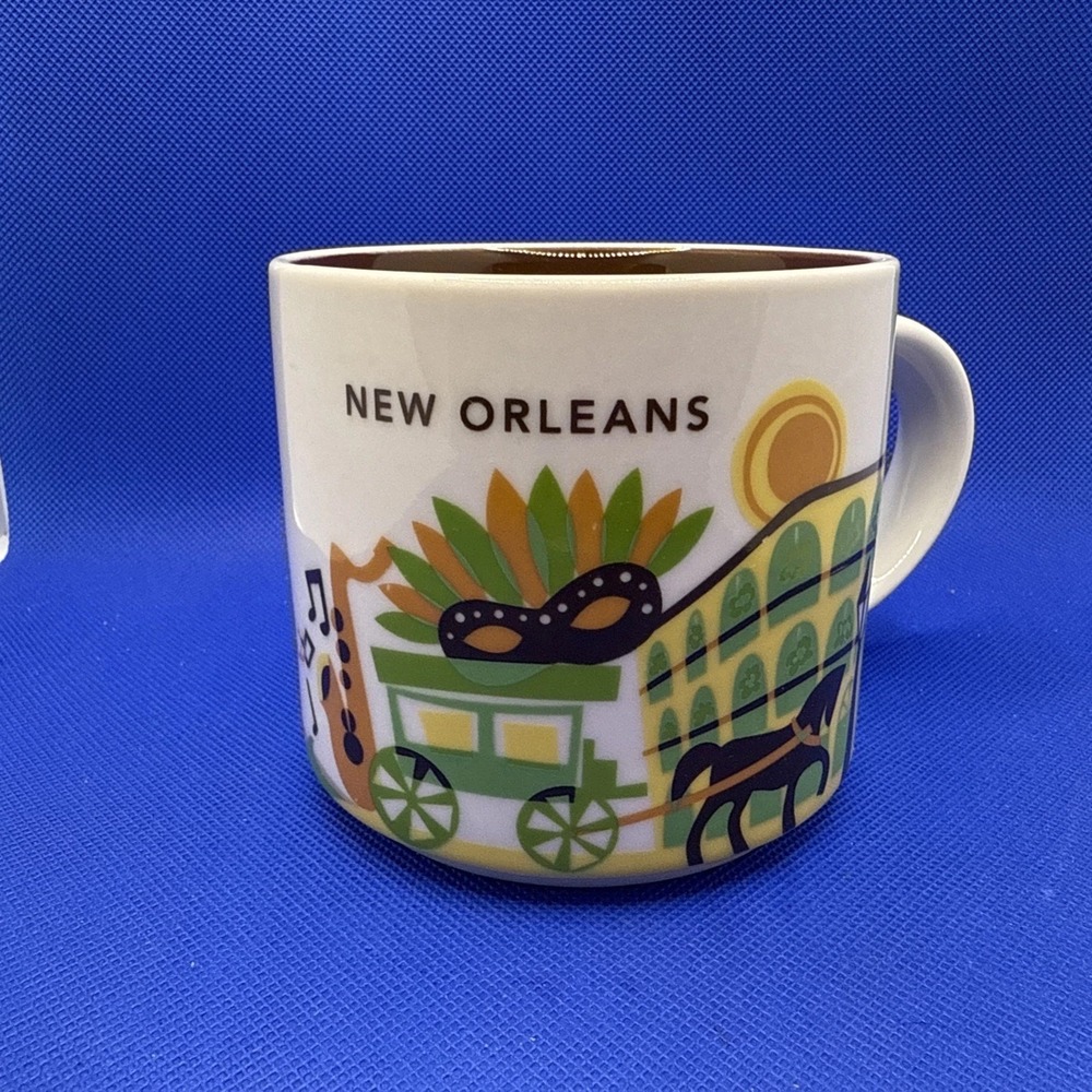 2014 Starbucks NEW ORLEANS "You Are Here" Collection Mug/Coffee Cup Exc. Cond.